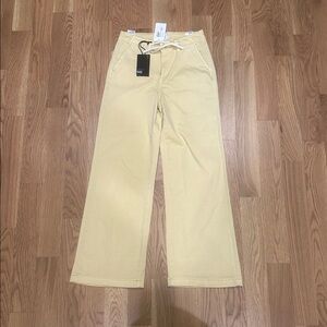 PAIGE Light Yellow Casual Pants